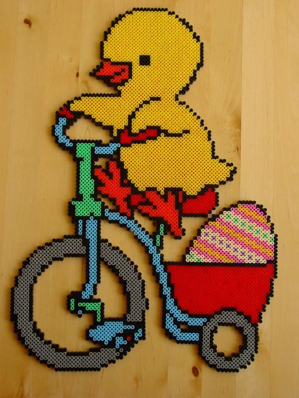 Χειροτεχνία με σιδερένιες χάντρες για το Πάσχα - δροσερές ιδέες και πρακτικές συμβουλές κοτόπουλο τρίκυκλο ποδήλατο γλυκό