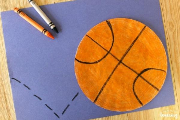 Χειροτεχνίες με φίλτρα καφέ Μπάλα μπάσκετ