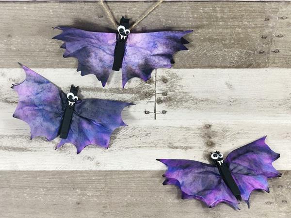 Χειροτεχνία με φίλτρα καφέ μοβ πεταλούδες