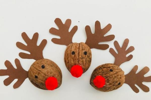 Χειροτεχνία με καρύδια για τα Χριστούγεννα και όχι μόνο - ιδέες και οδηγίες έτοιμο ράντολ ταράνδου