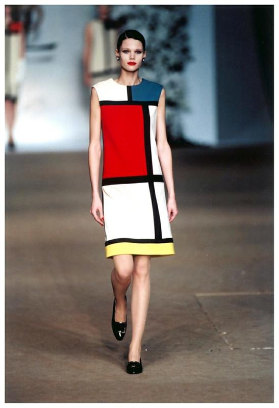 Φόρεμα στυλ Bauhaus Yves Saint Laurent Mondrian