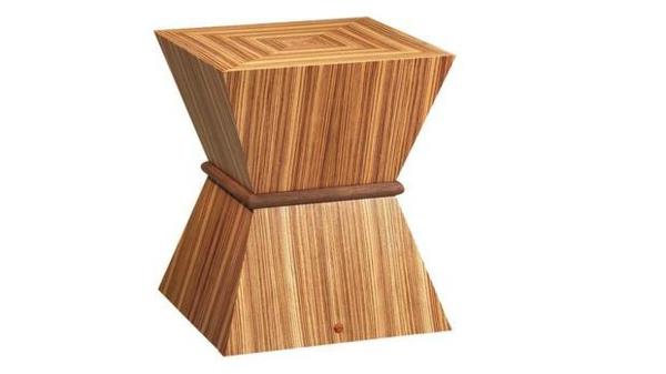 Σχεδιαστής υφής πλευρικού τραπεζιού από ξύλο μπλοκ