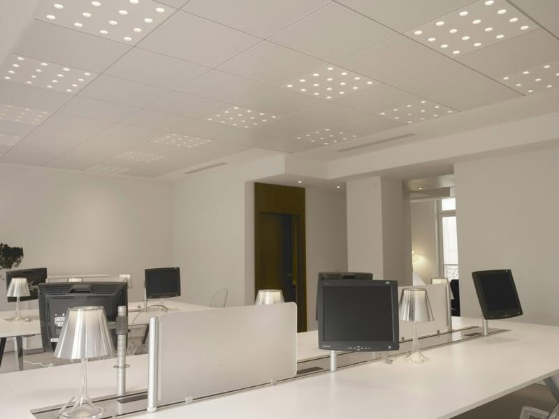Φωτισμός στο χώρο εργασίας μοντέρνα γραφεία εσωτερικά φώτα οροφής γραφείου