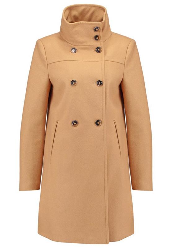 Benetton χειμερινό παλτό γυναικείο μπεζ μάλλινο παλτό