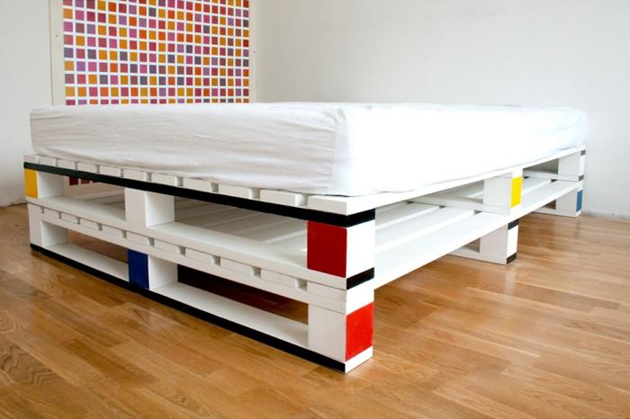 ιδέες κρεβατοκάμαρας κρεβάτι από παλέτες καναπές από παλέτες παλέτες έπιπλα κρεβατιού από παλέτες bauhaus