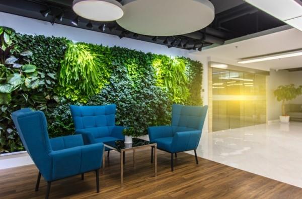 Biophilia Biophilic Design Ζωντανές τάσεις βιοφιλικός σχεδιασμός Τοίχος σαλόνι