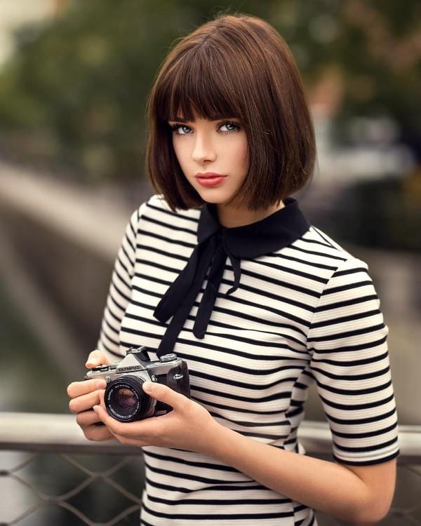 Bob Hairstyles with Bangs - Ιδέες και στυλ για κοντά έως μεσαίου μήκους μαλλιά με ίσια κτυπήματα σε bob