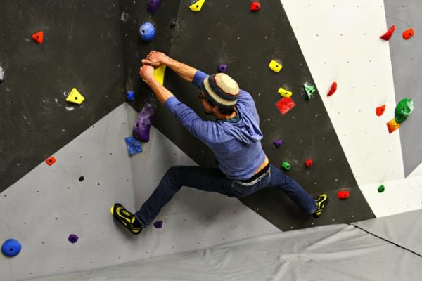 Bouldering αναρρίχηση κλίμακα επιπέδου δυσκολίας αναρρίχησης τοίχου