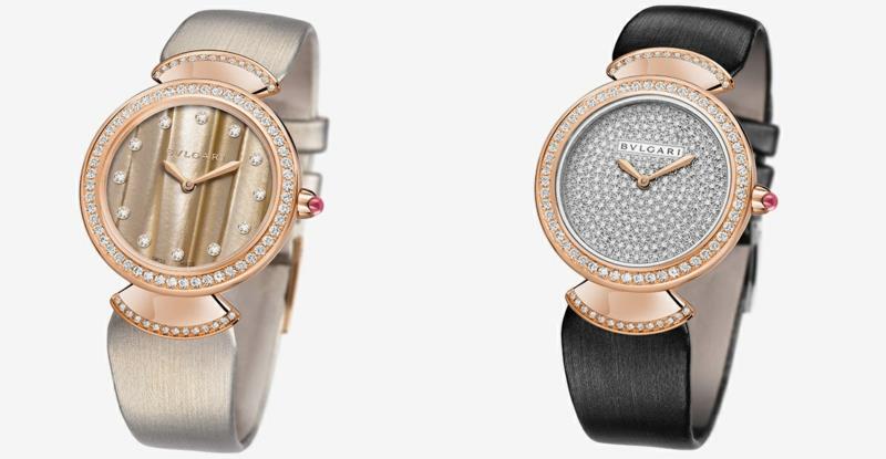 Οι κυρίες Bulgari παρακολουθούν κομψό γυναικείο ρολόι χειρός εξοπλισμένο με διαμάντια