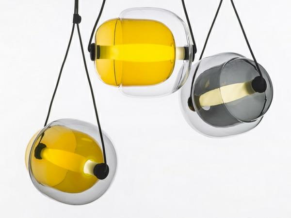 Καψούλες κρεμαστές λάμπες κρυστάλλινο, πολύχρωμο πυρήνα
