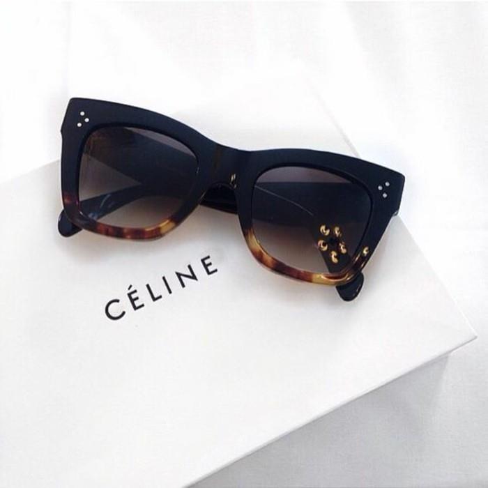 Γυαλιά ηλίου Celine μαύρες γυναικείες τάσεις αξεσουάρ μόδας