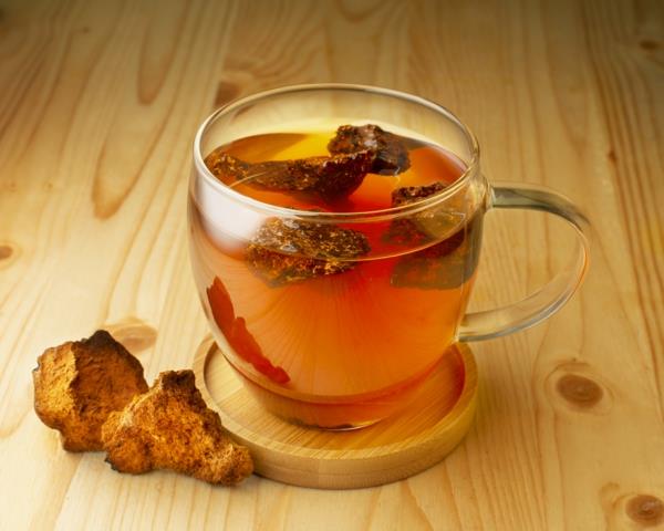 Λάμψη χρυσού τσαγιού Chaga