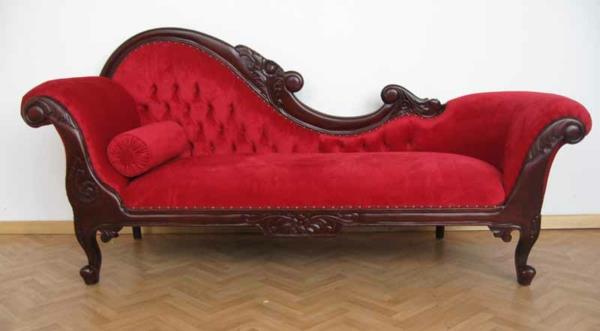 Καναπές πολυθρόνα κλασικό έπιπλο κόκκινο