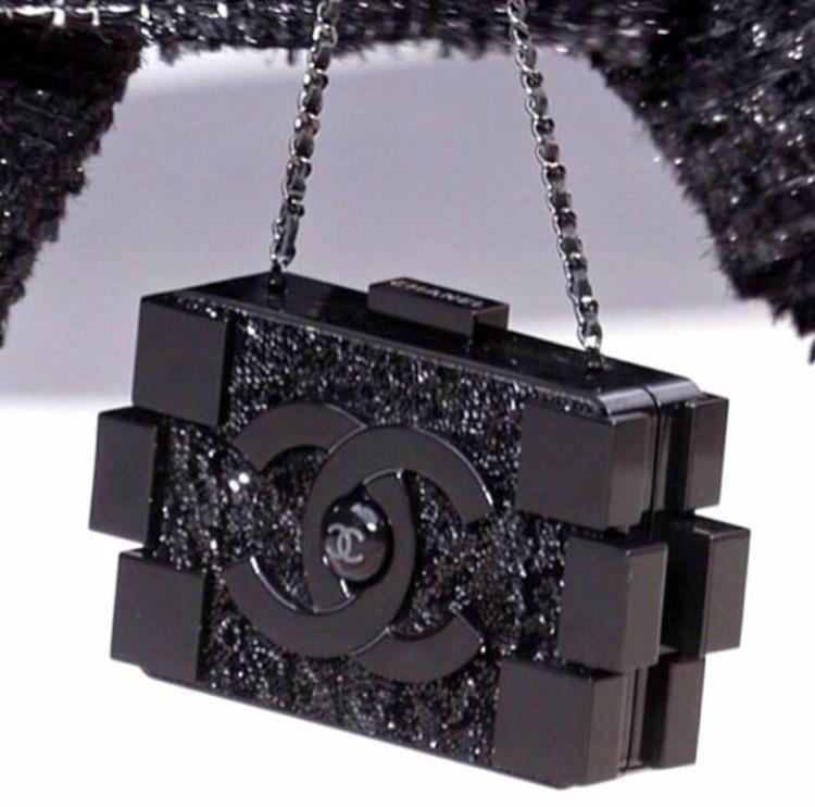 Τσάντες Chanel σχεδιαστικές τσάντες Chanel τσάντα Lego πέτρινη μαύρη