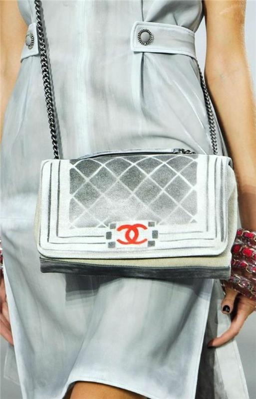 Τσάντες Chanel σχεδιαστές τσάντες Chanel τσάντα ασημί