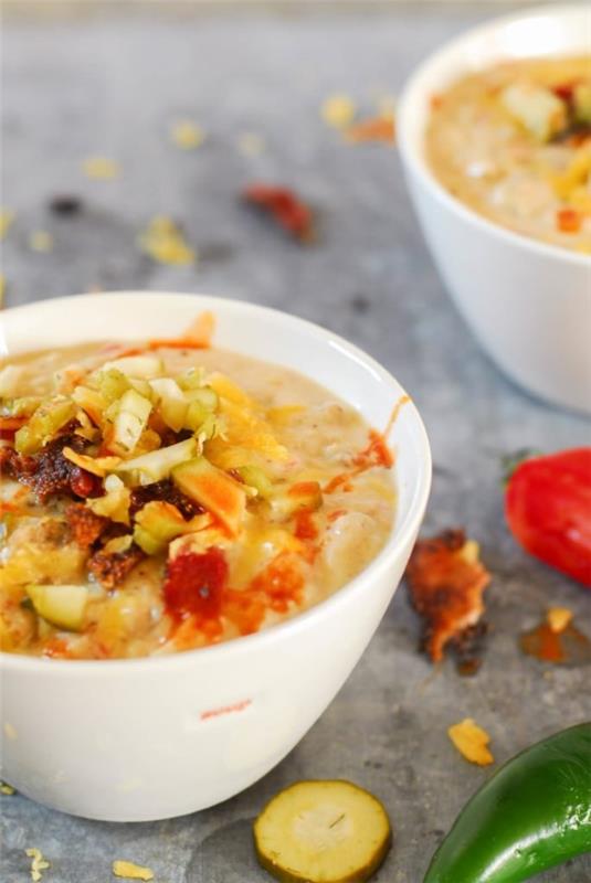 Cheeseburger Soup - νόστιμη και υγιεινή συνταγή για τους λάτρεις του γρήγορου φαγητού μπέργκερ σούπας μπέικον