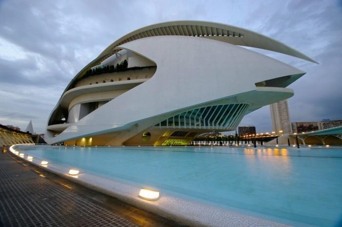 Ciudad de lasArtes y de las Ciencias Ισπανία εξωτερική άποψη