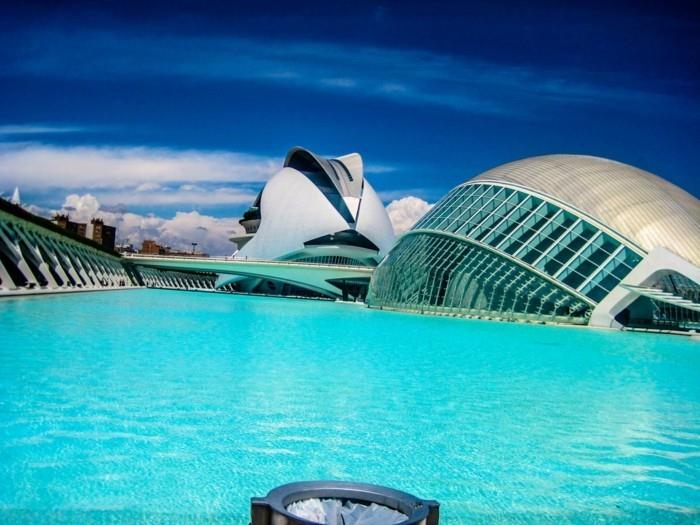 Ciudad de las Artes y de la Ciencias Ισπανική περιοχή μεταξύ κτιρίων