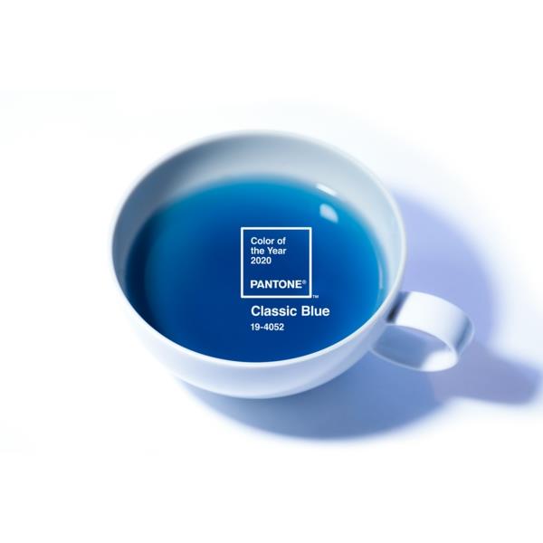 Κλασικό Μπλε Pantone Χρώμα της Χρονιάς Κύπελλο τσαγιού 2020