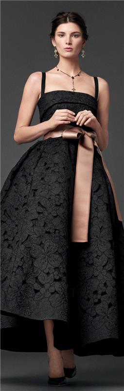 Φορέματα κοκτέιλ μαύρο καφέ φιόγκο φόρεμα κώδικα