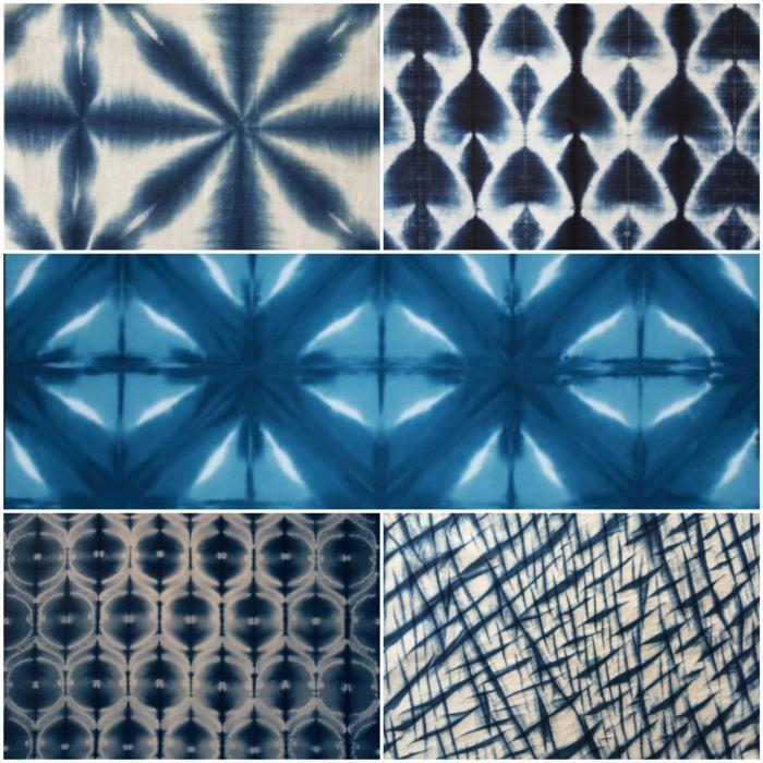 Κολάζ μοτίβο shibori