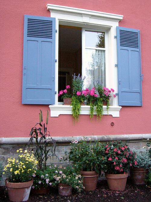 Δροσερή διακόσμηση κήπου λουλούδι παράθυρο πρόσκληση λουλούδι κουτί