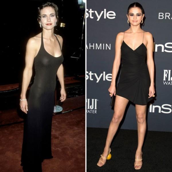 Μαύρο φόρεμα Courtney Cox και Selena