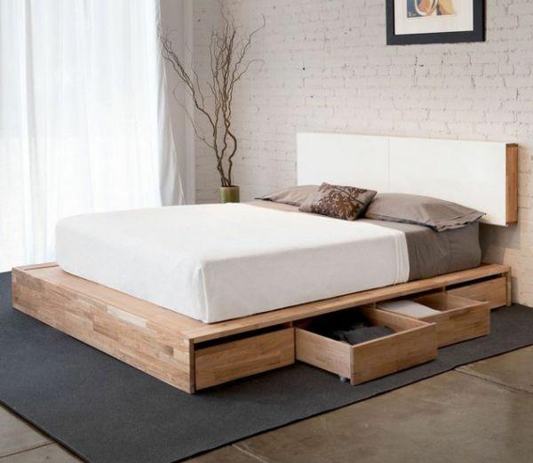 DIY κρεβάτια από συρτάρια αποθήκευσης ξύλινων παλετών
