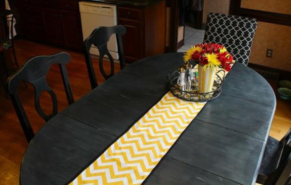 DIY ιδέες διακόσμησης παγωτό τραπέζι δρομέας ikat