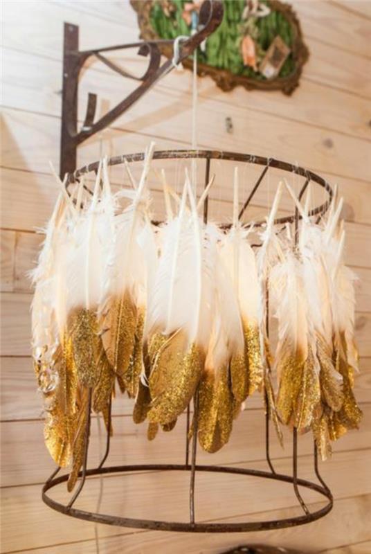 DIY LAMPS φτιάξτε μόνοι σας λάμπα DIY αμπαζούρ φτιάξτε τον εαυτό σας φτερό