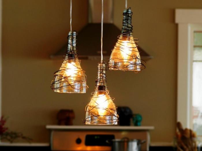 DIY LAMPS λάμπες φτιάξτε μόνοι σας λάμπα DIY αμπαζούρ φτιάξτε τα δικά σας μπουκάλια κρασιού