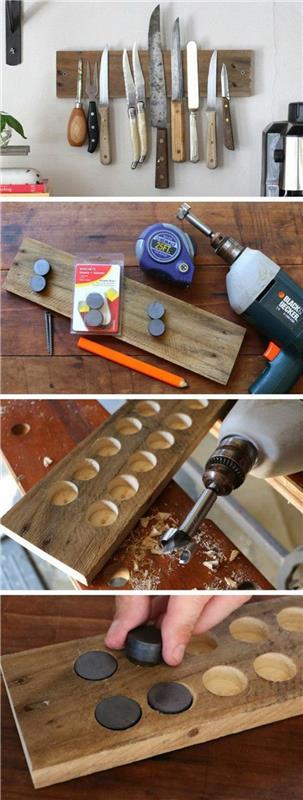 Μαγνητική λωρίδα DIY για μαχαίρια φτιάξτε μόνοι σας Οδηγίες για αξεσουάρ κουζίνας
