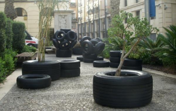 σετ ανακύκλωσης ελαστικών αυτοκινήτου DIY έπιπλα