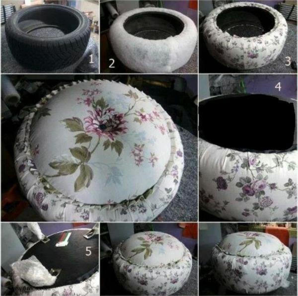 Έπιπλα DIY από μαξιλάρια ελαστικών αυτοκινήτου