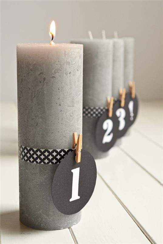 DIY projects Advent wreath σύγχρονες όμορφες ιδέες Χριστουγεννιάτικης διακόσμησης