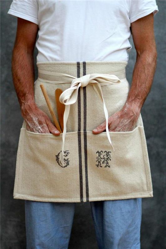Έργα DIY ράψιμο ποδιά οδηγίες εικόνες άνδρες ράψιμο ποδιά
