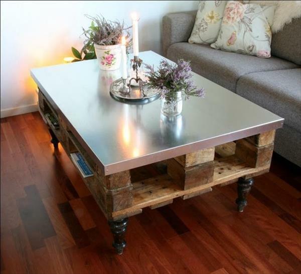 DIY τραπέζια φτιαγμένα από παλέτες Euro, τραπεζάκι σαλονιού χρήσιμο