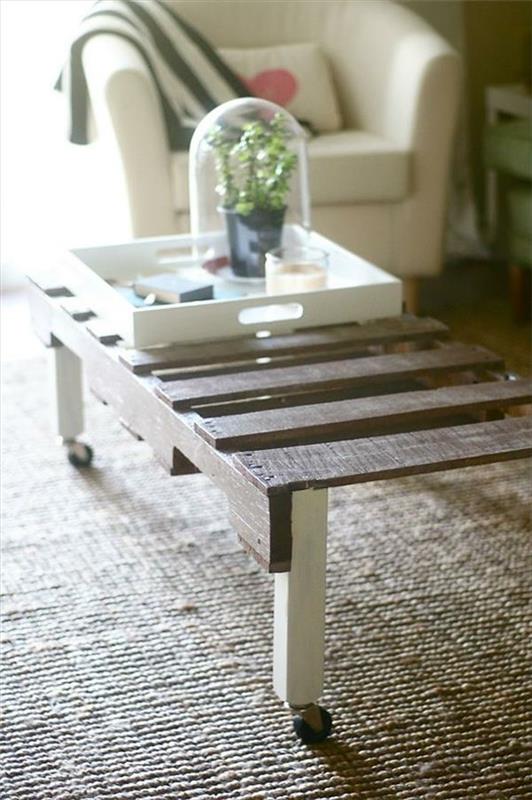 Τραπέζια DIY από τραπεζάκι καφέ ρολό τραπεζιού