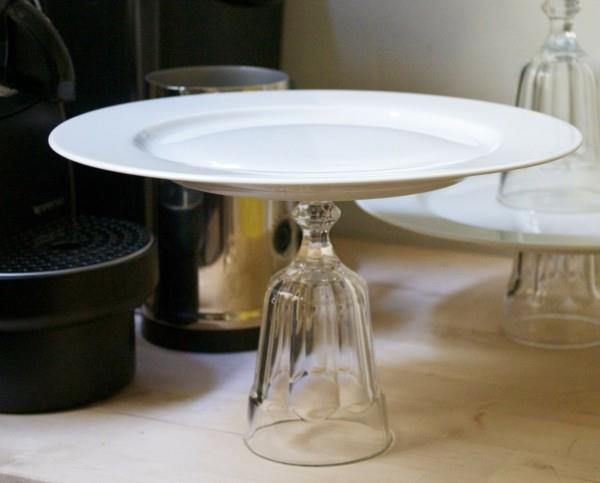 DIY βάση για κέικ ποτήρι και πιάτα