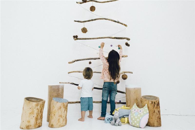 DIY ιδέες χειροτεχνίας χριστουγεννιάτικου δέντρου μικρές και μεγάλες