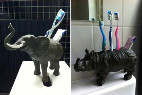 Ιδέες κατόχου οδοντόβουρτσας φιγούρες διακοσμητικές DIY