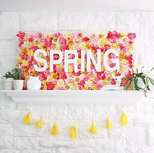 DIY ιδέες διακόσμησης άνοιξη floral μοτίβα κοσμήματα