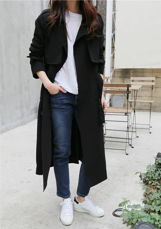 Γυναικείο παλτό χειμώνα μακρύ μαύρο χειμώνα γυναικών μόδας