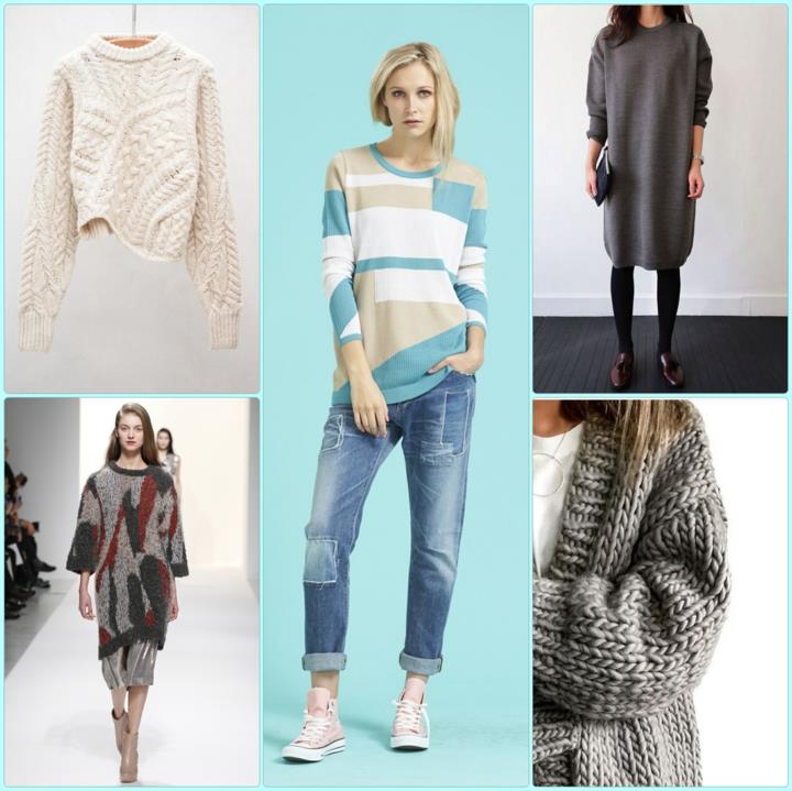Γυναικεία πουλόβερ τρέχοντα πλεκτά ρούχα μακριά πουλόβερ για γυναίκες