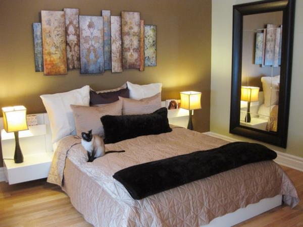 Διακοσμήστε το υπνοδωμάτιο με φθηνά κρεβάτια μεταξωτή γάτα