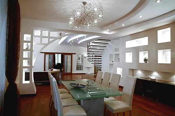 σχεδιασμός οροφής καθιστικό κρεμαστός φωτισμός οροφής ενσωματωμένος φωτεινός