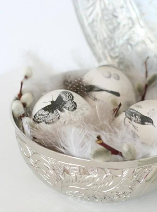 Ιδέες διακόσμησης για πασχαλινές διακοσμήσεις με φτερά πασχαλινά αυγά