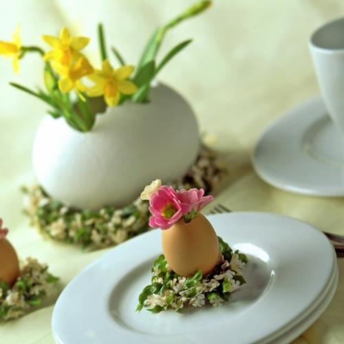 Ιδέες διακόσμησης για πασχαλινές διακοσμήσεις με πασχαλινά αυγά σε μικρογραφία