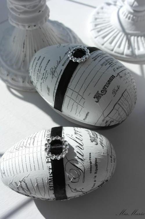 Ιδέες διακόσμησης για Πασχαλινή διακόσμηση Πασχαλινά αυγά αυθεντική μαύρη κομψότητα