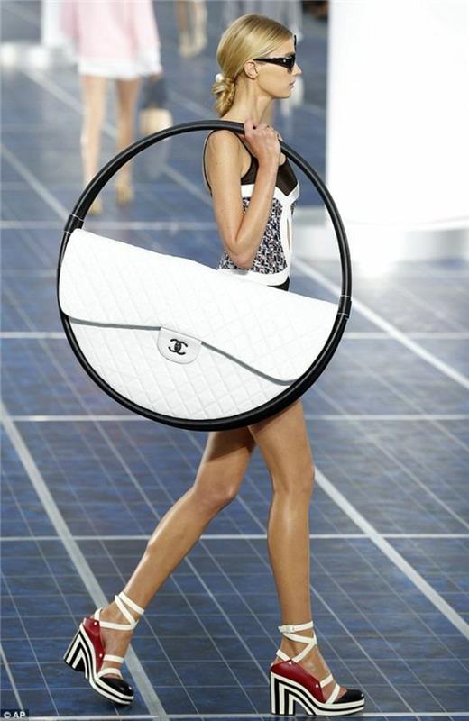 Τσάντες σχεδιαστών Chanel τσάντες πασαρέλα τσάντα μόδας hula hoop
